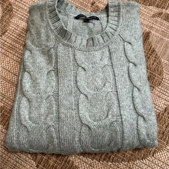 BANANA REPUBLIC weave sweater - chenille-like. Weave pattern. Size L - Picture 7 of 11
